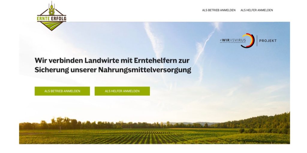 Ernteportal Ernte-Erfolg